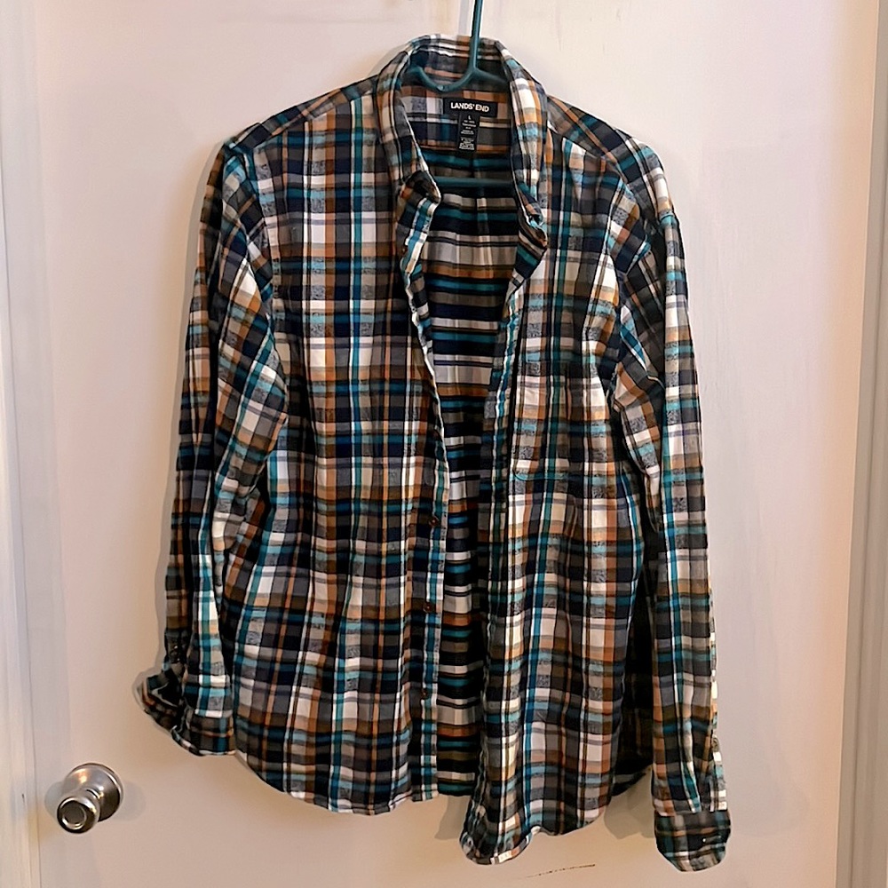 Land’s End Flannel (Men’s Large)